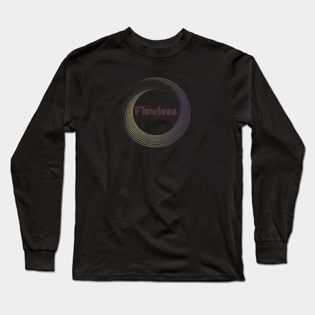 Flawless: a funky k pop inspired elegant design Long Sleeve T-Shirt by Blacklinesw9